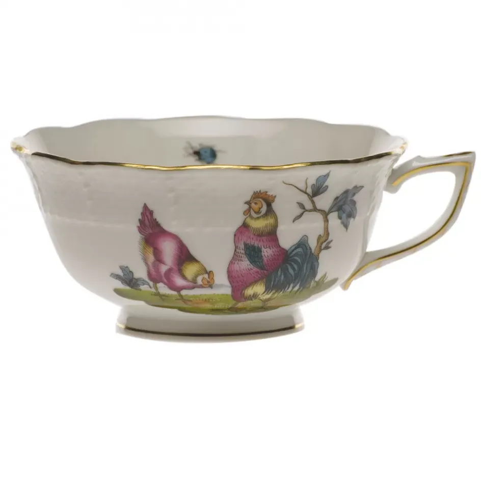 Chanticleer Motif 02 Multicolor Tea Cup 8 Oz