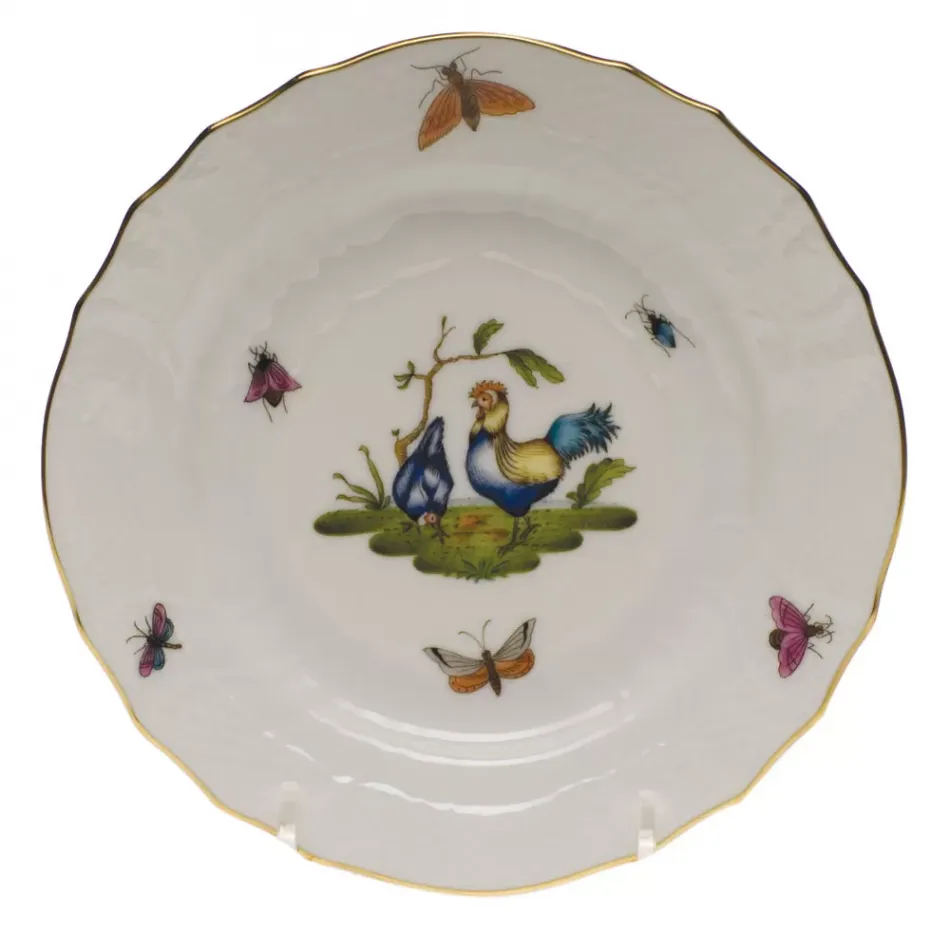 Chanticleer Motif 03 Multicolor Bread And Butter Plate 6 in D