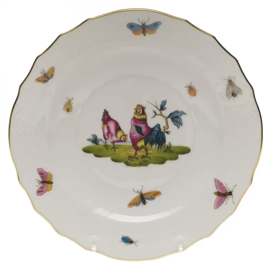 Chanticleer Motif 02 Multicolor Salad Plate 7.5 in D