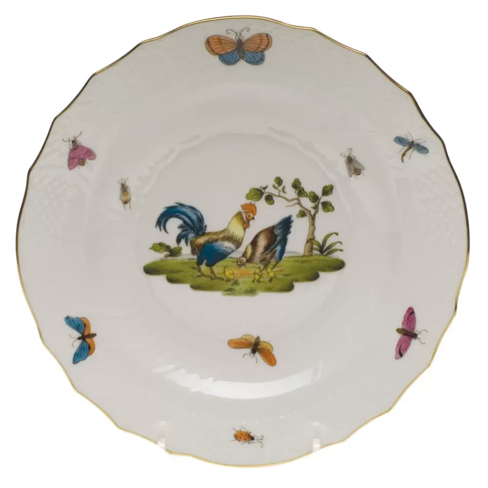 Chanticleer Motif 04 Multicolor Salad Plate 7.5 in D