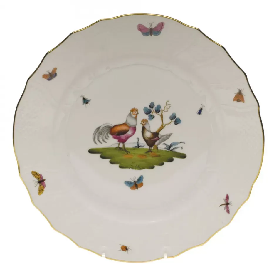 Chanticleer Motif 01 Multicolor Dinner Plate 10.5 in D