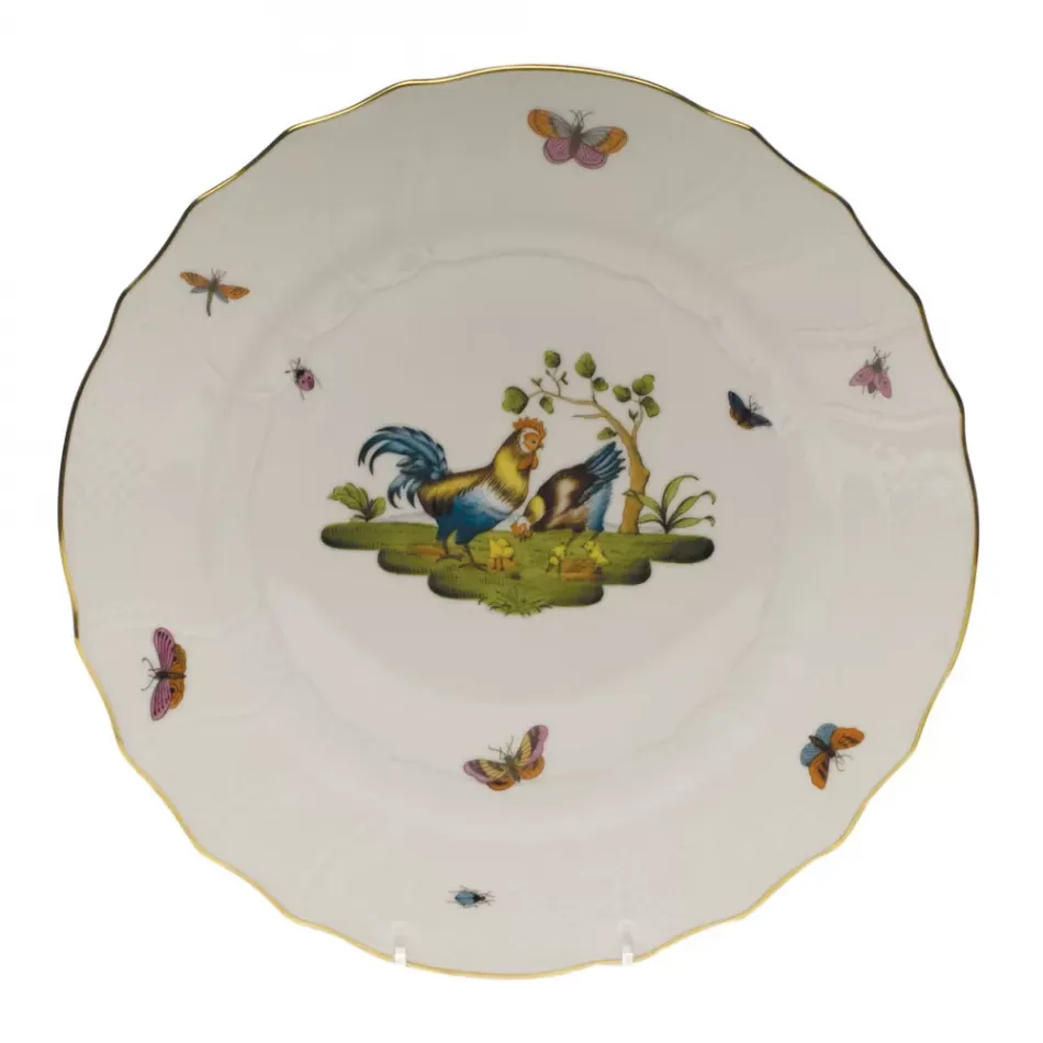 Chanticleer Motif 04 Multicolor Dinner Plate 10.5 in D