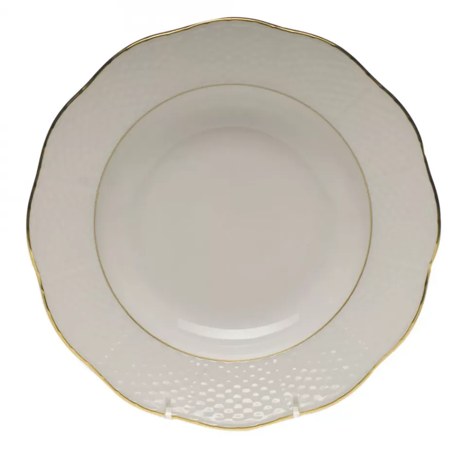 Golden Edge Rim Soup Plate 8 in D