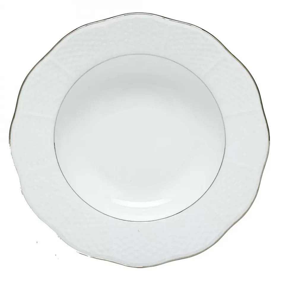 Platinum Edge Rim Soup Plate 8 in D