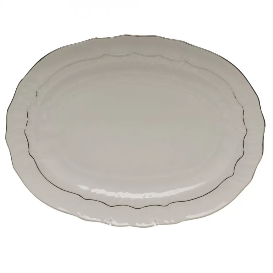 Platinum Edge Platter 15 in L X 11.5 in W