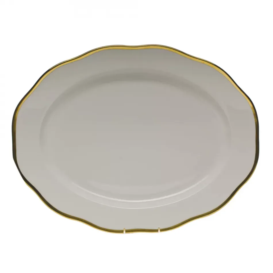 Gwendolyn Gold Turkey Platter 18.5 in L X 14 in W