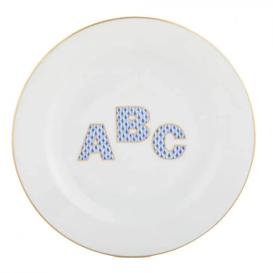 Plate ABC Blue 8.25 in D