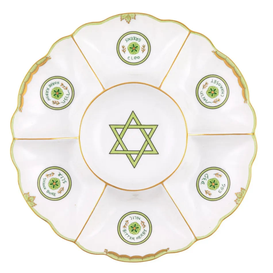 Seder Plate Blue 12.25 in D