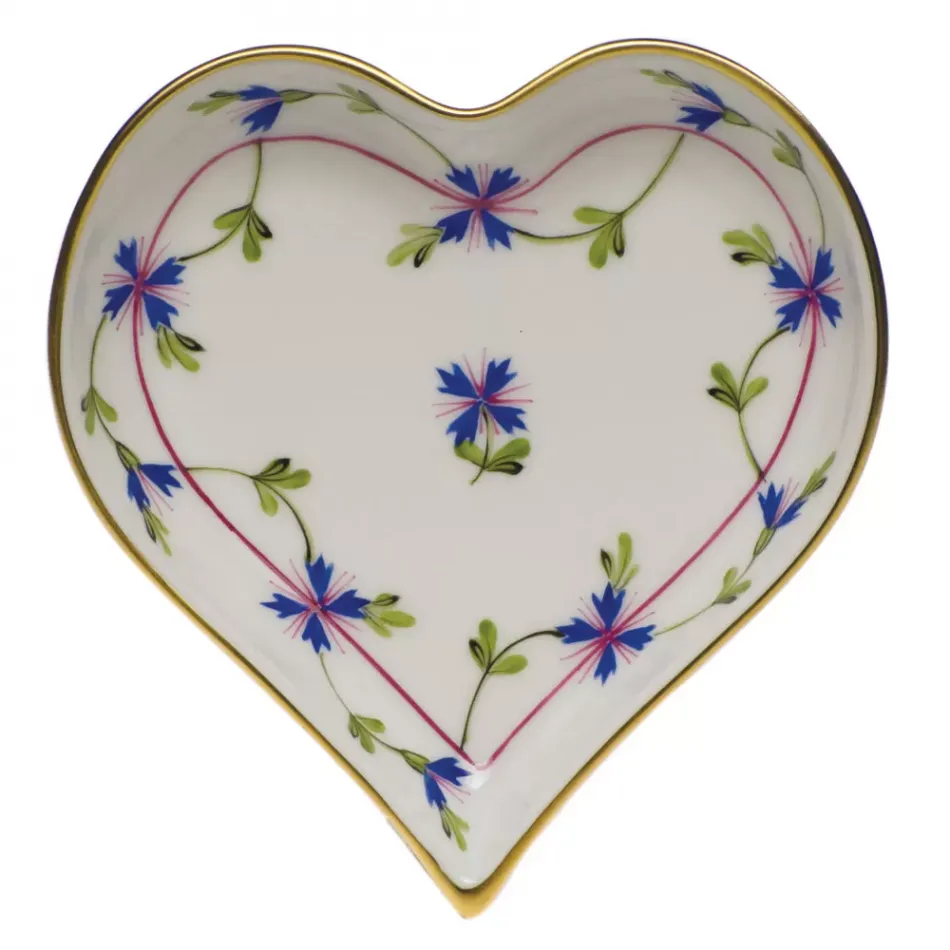 Blue Garland Multicolor Small Heart Tray 4 in L X 4 in W