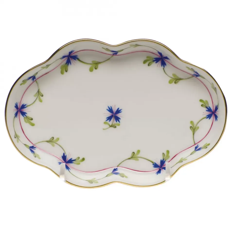 Blue Garland Multicolor Small Scalloped Tray 5.5 in L