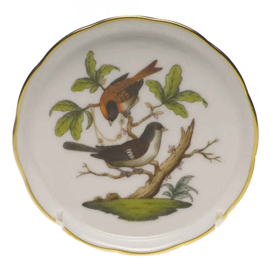 Rothschild Bird Motif 04 Multicolor Coaster 4 in D