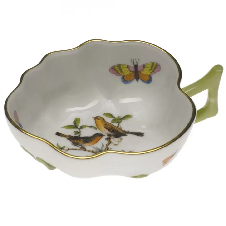 Rothschild Bird Multicolor Deep Leaf Dish 1.5 in H