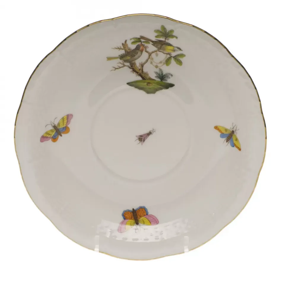 Rothschild Bird Multicolor Cream Soup Stand 7.25 In D