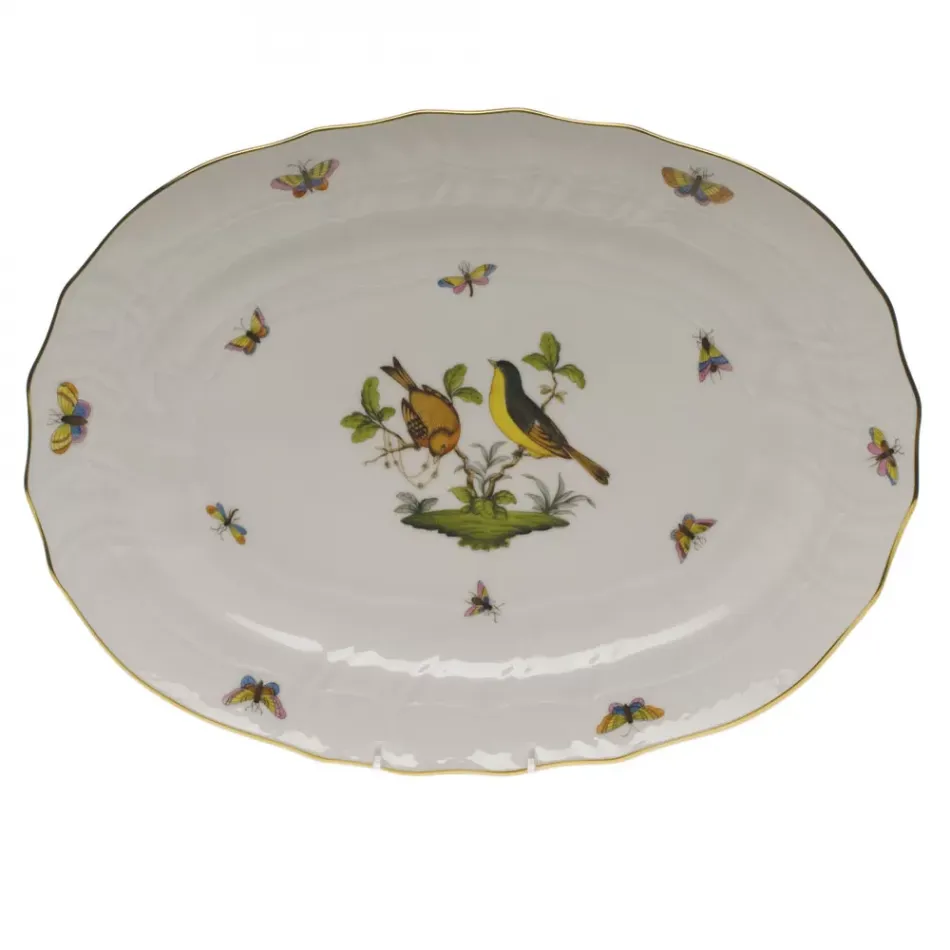 Rothschild Bird Multicolor Platter 15 in L X 11.5 in W