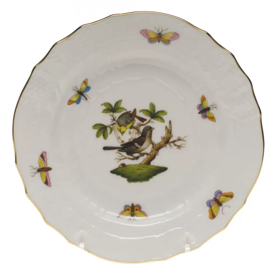 Rothschild Bird Motif 01 Multicolor Bread And Butter Plate 6 in D