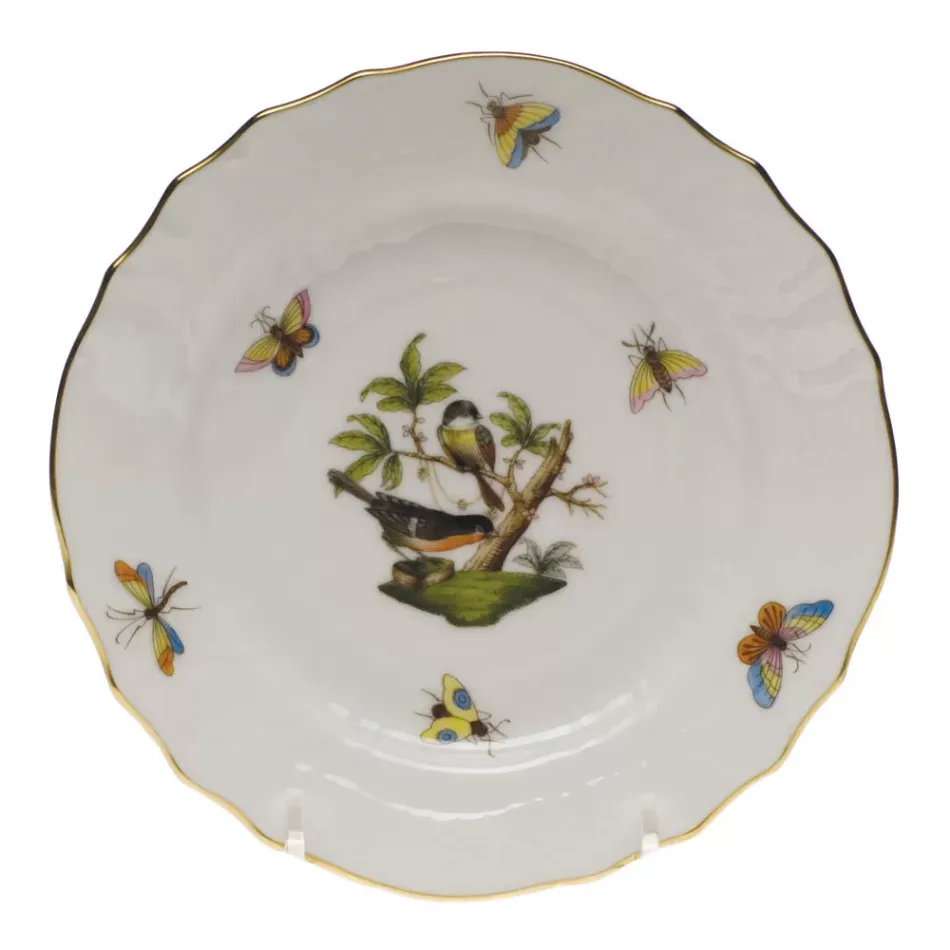 Rothschild Bird Motif 02 Multicolor Bread And Butter Plate 6 in D