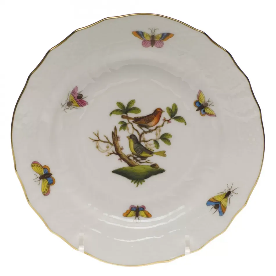 Rothschild Bird Motif 03 Multicolor Bread And Butter Plate 6 in D