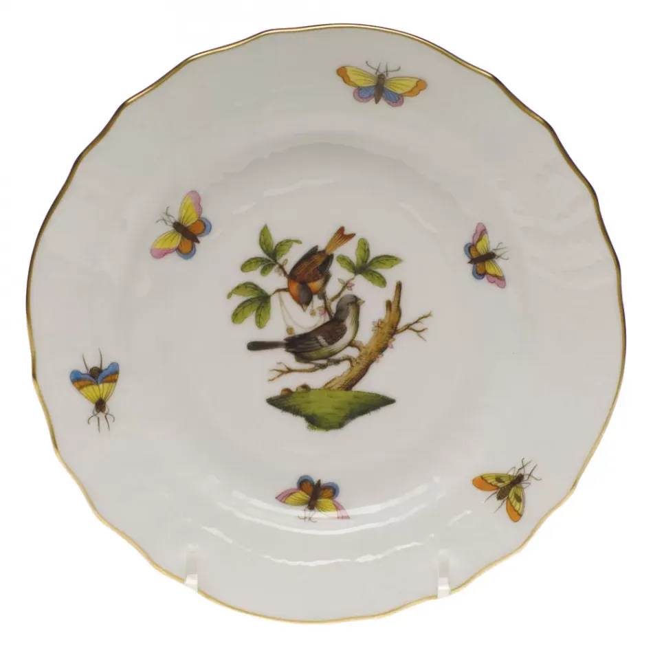 Rothschild Bird Motif 04 Multicolor Bread And Butter Plate 6 in D