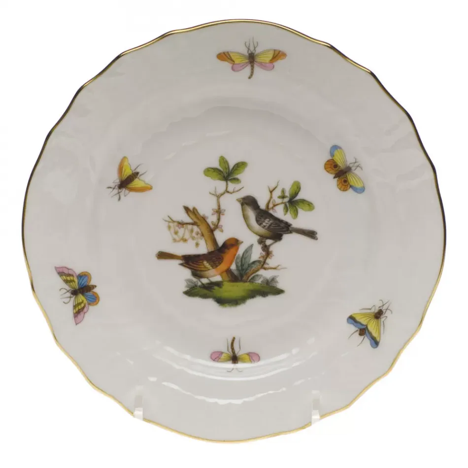 Rothschild Bird Motif 05 Multicolor Bread And Butter Plate 6 in D