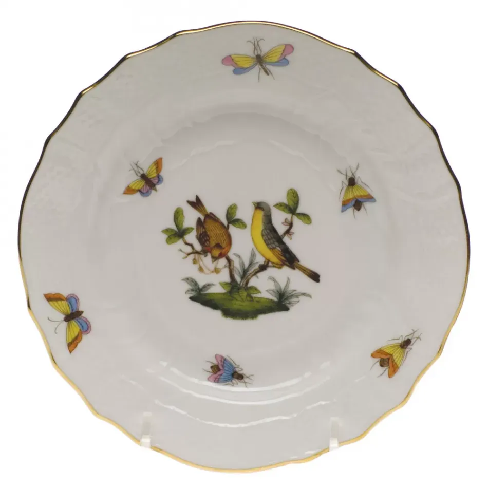 Rothschild Bird Motif 07 Multicolor Bread And Butter Plate 6 in D