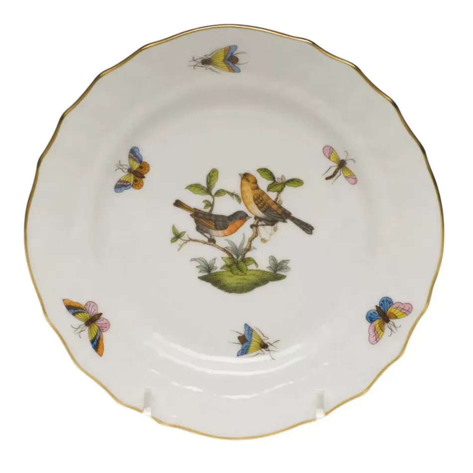 Rothschild Bird Motif 09 Multicolor Bread And Butter Plate 6 in D