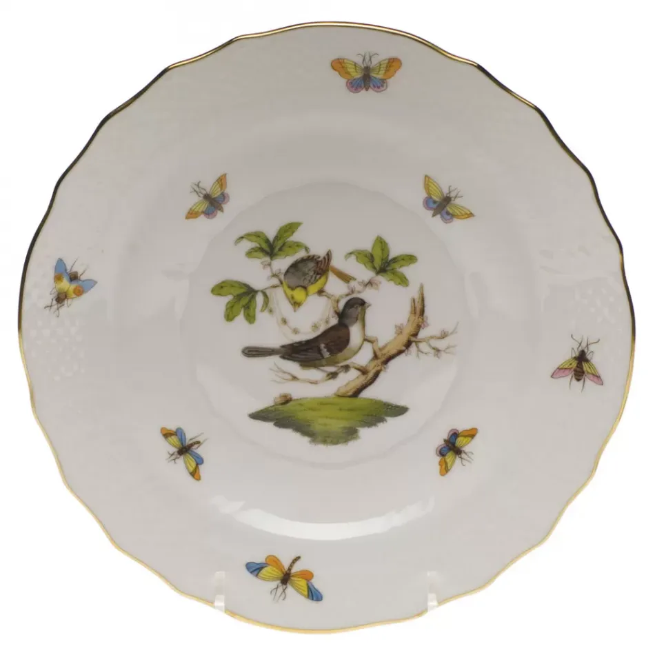 Rothschild Bird Motif 01 Multicolor Salad Plate 7.5 in D