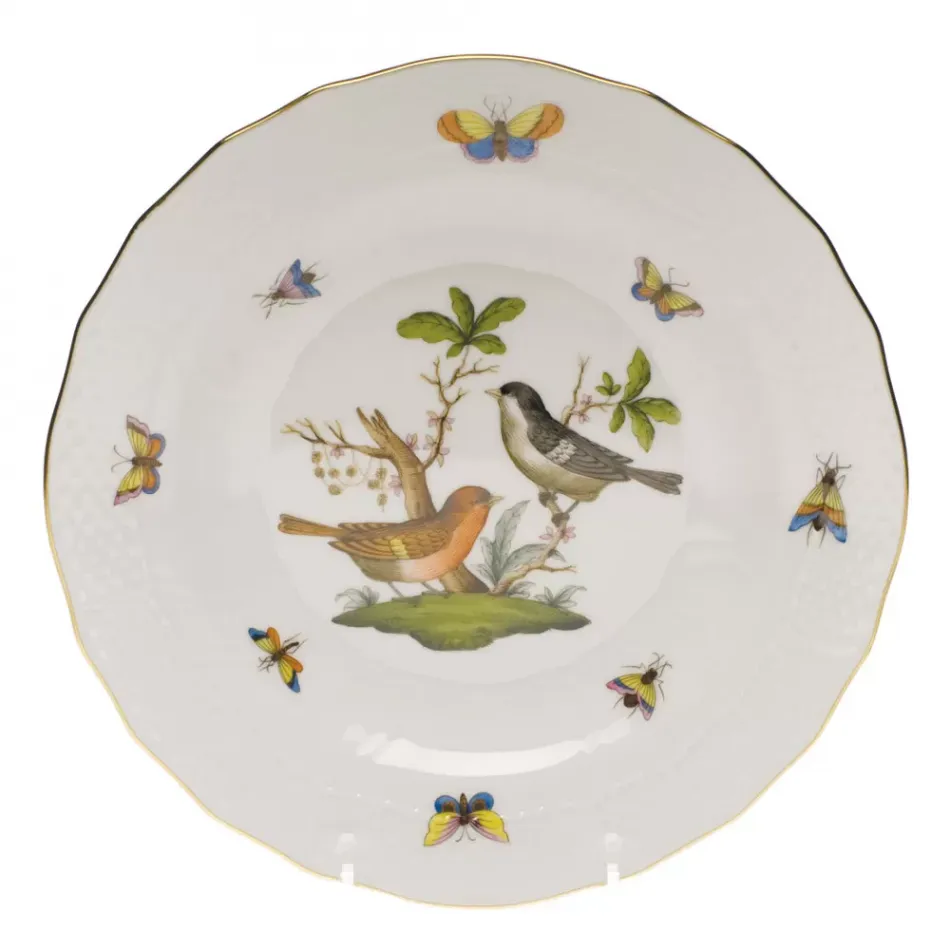 Rothschild Bird Motif 05 Multicolor Dessert Plate 8.25 in D