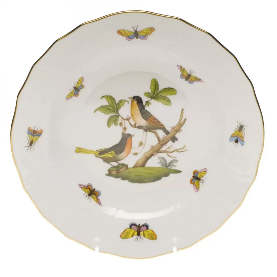 Rothschild Bird Motif 08 Multicolor Dessert Plate 8.25 in D