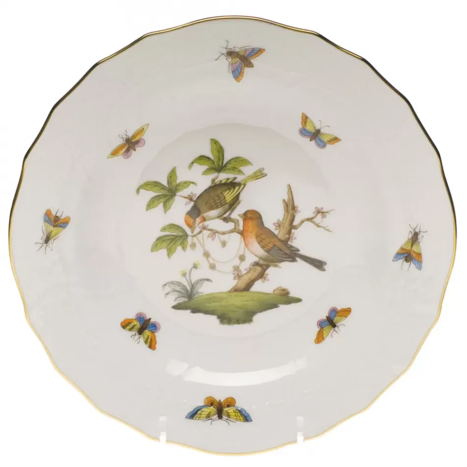 Rothschild Bird Motif 10 Multicolor Dessert Plate 8.25 in D