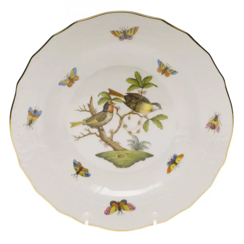 Rothschild Bird Motif 11 Multicolor Dessert Plate 8.25 in D