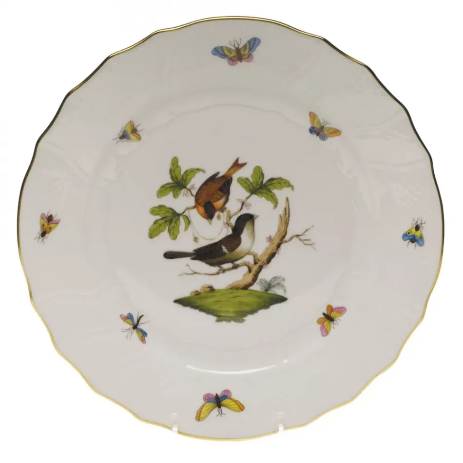 Rothschild Bird Motif 04 Multicolor Dinner Plate 10.5 in D