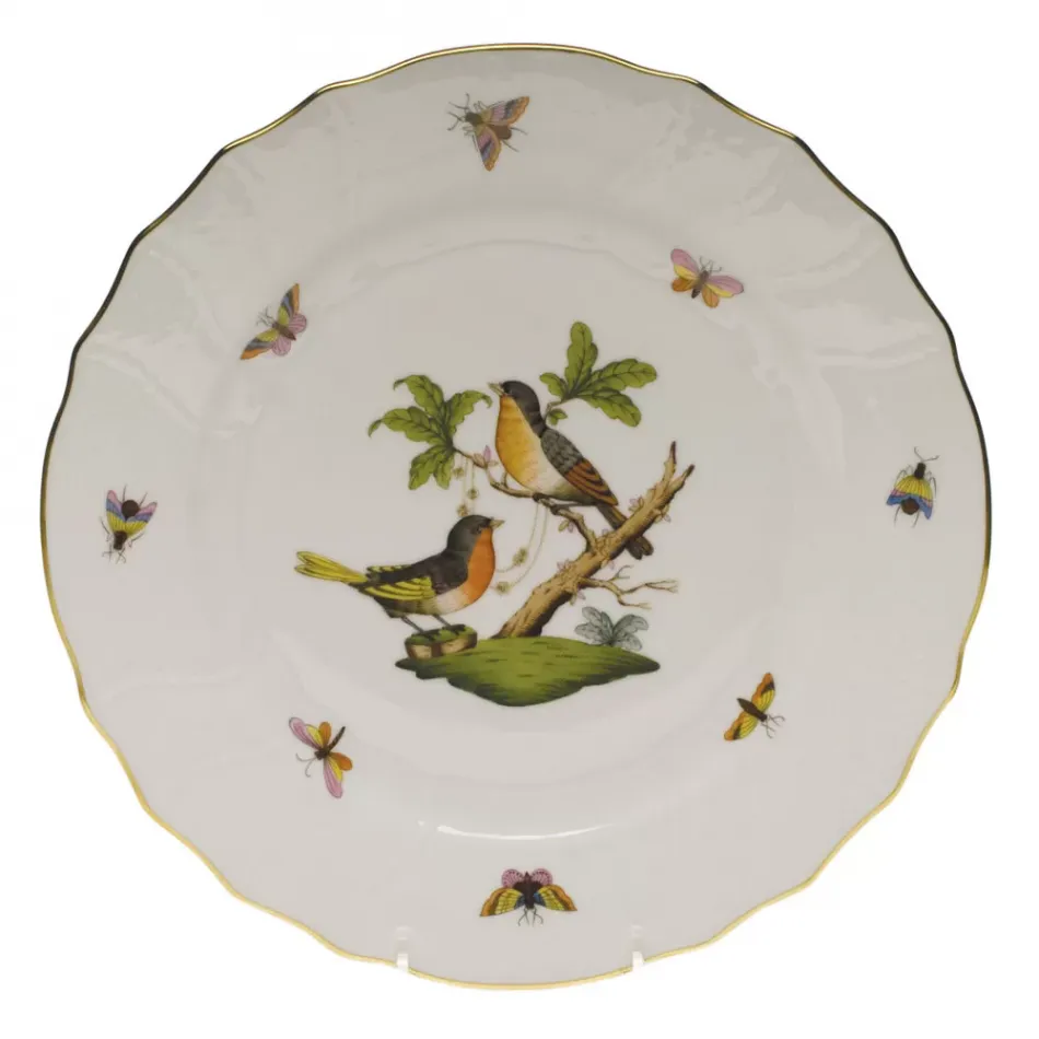 Rothschild Bird Motif 08 Multicolor Dinner Plate 10.5 in D