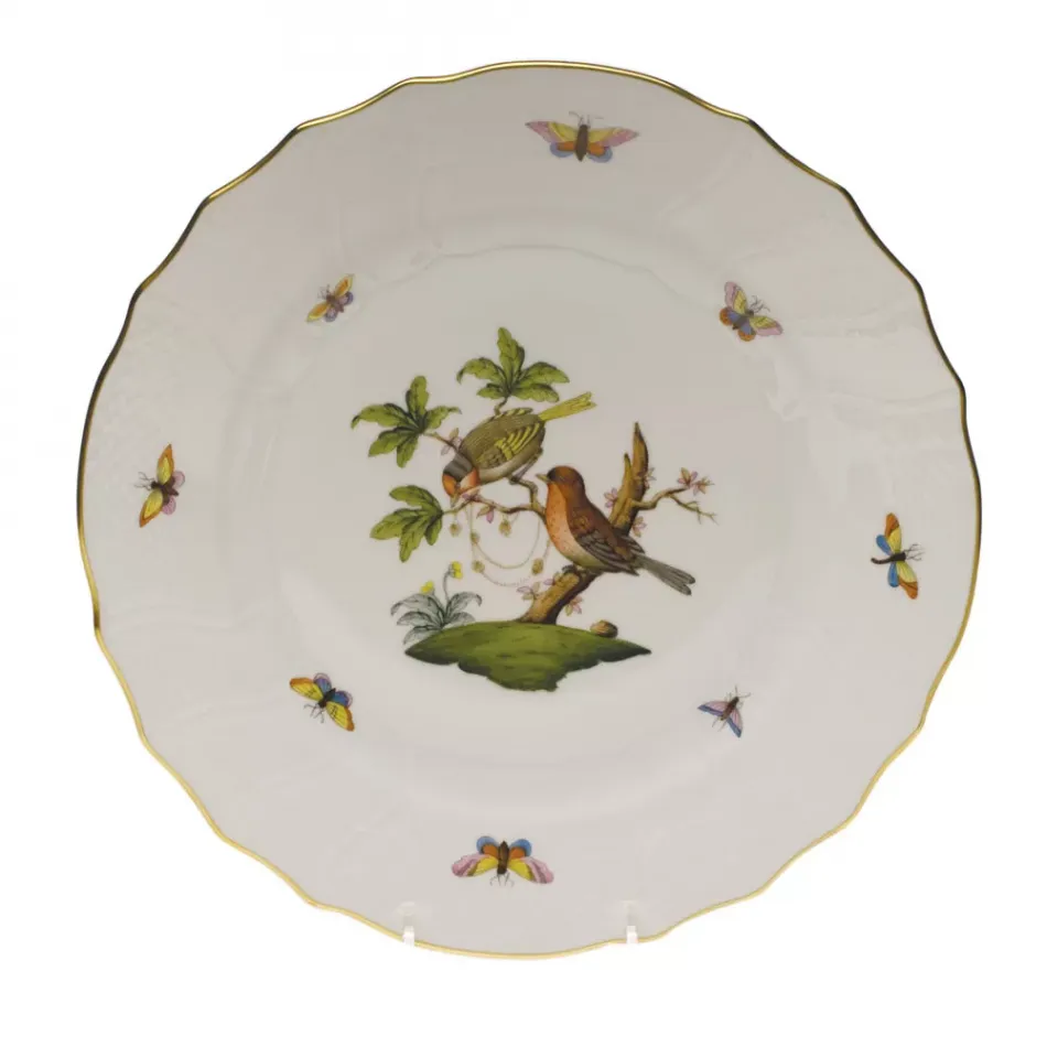 Rothschild Bird Motif 10 Multicolor Dinner Plate 10.5 in D