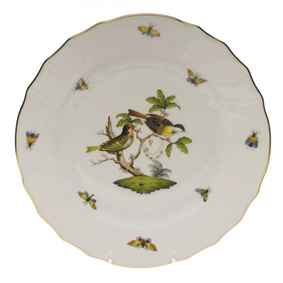 Rothschild Bird Motif 11 Multicolor Dinner Plate 10.5 in D