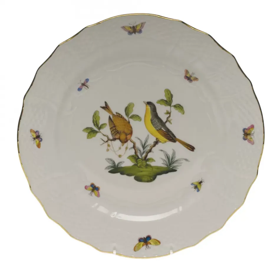 Rothschild Bird Motif 07 Multicolor Service Plate 11 in D