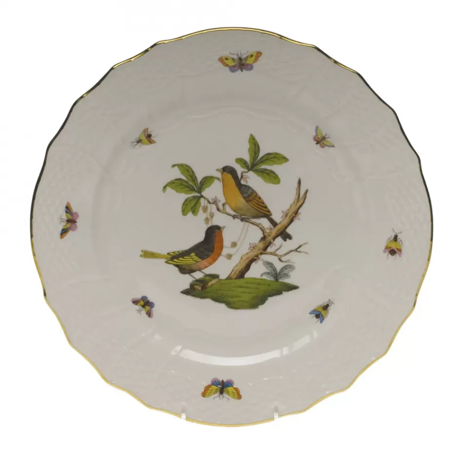 Rothschild Bird Motif 08 Multicolor Service Plate 11 in D