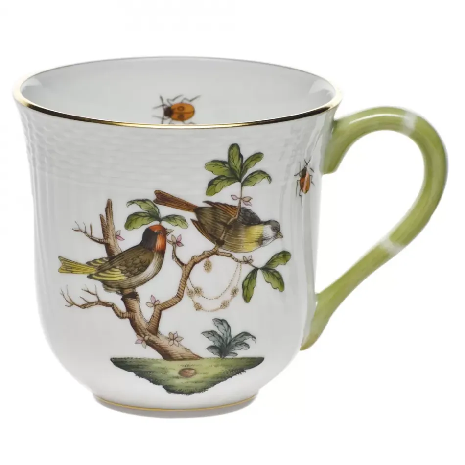 Rothschild Bird Motif 11 Multicolor Mug 10 Oz 3.5 in H