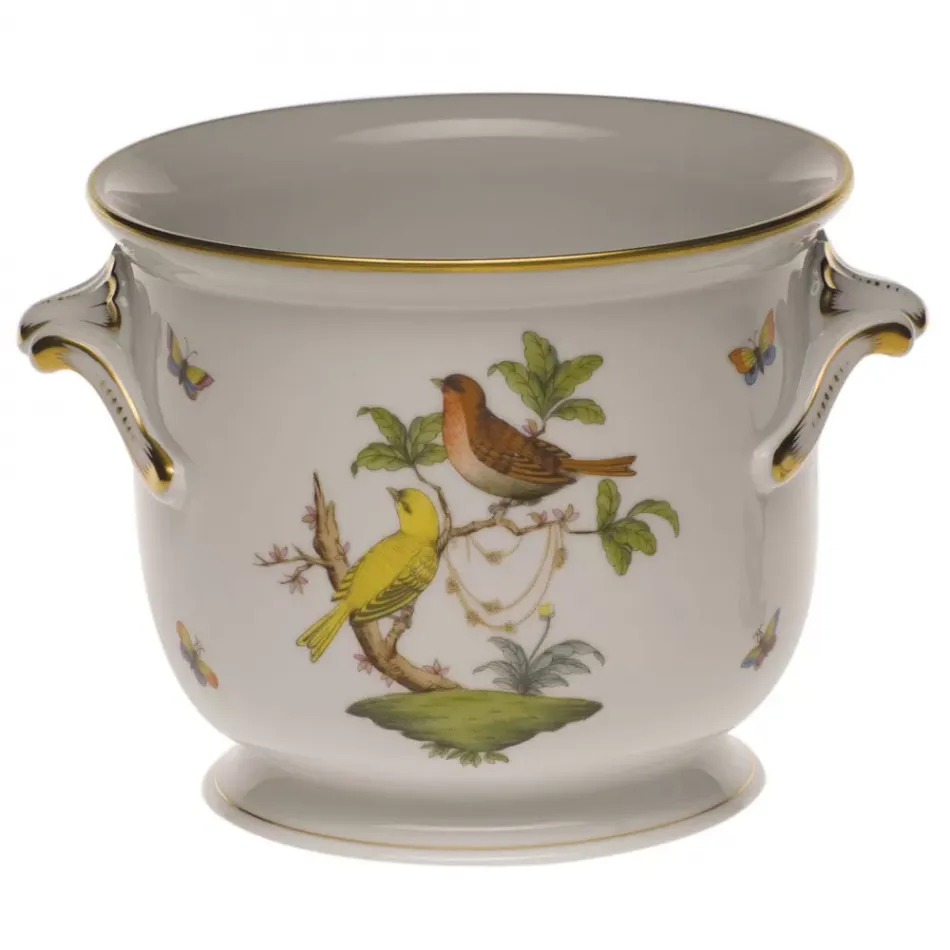 Rothschild Bird Multicolor Medium Cachepot 6.5 in H X 7.75 in D