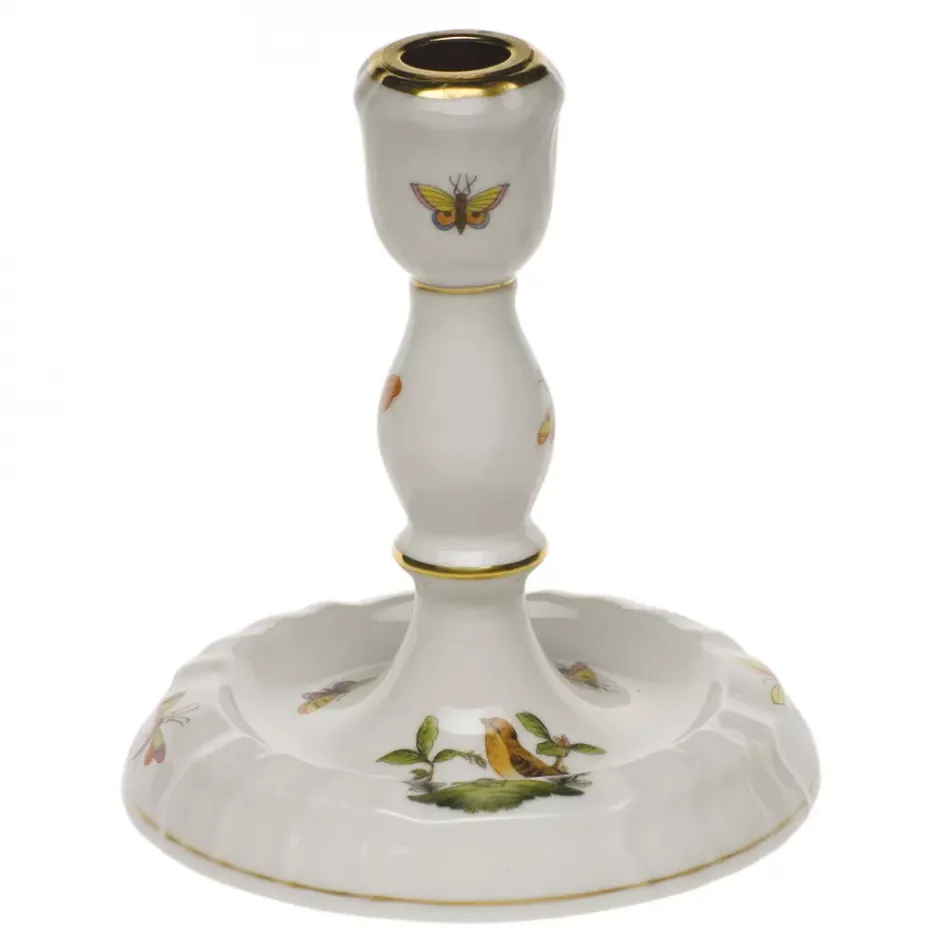 Rothschild Bird Multicolor Single Candlestick 6 in H