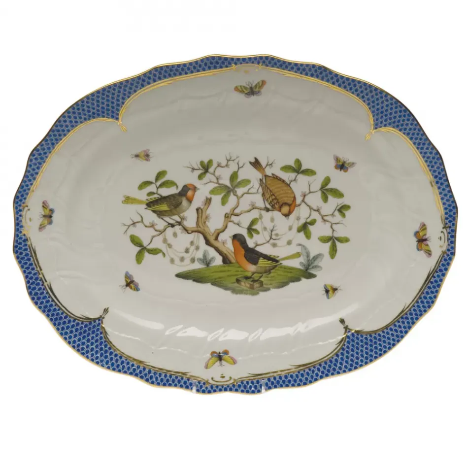 Rothschild Bird Multicolor Platter 17 in L X 12.5 in W