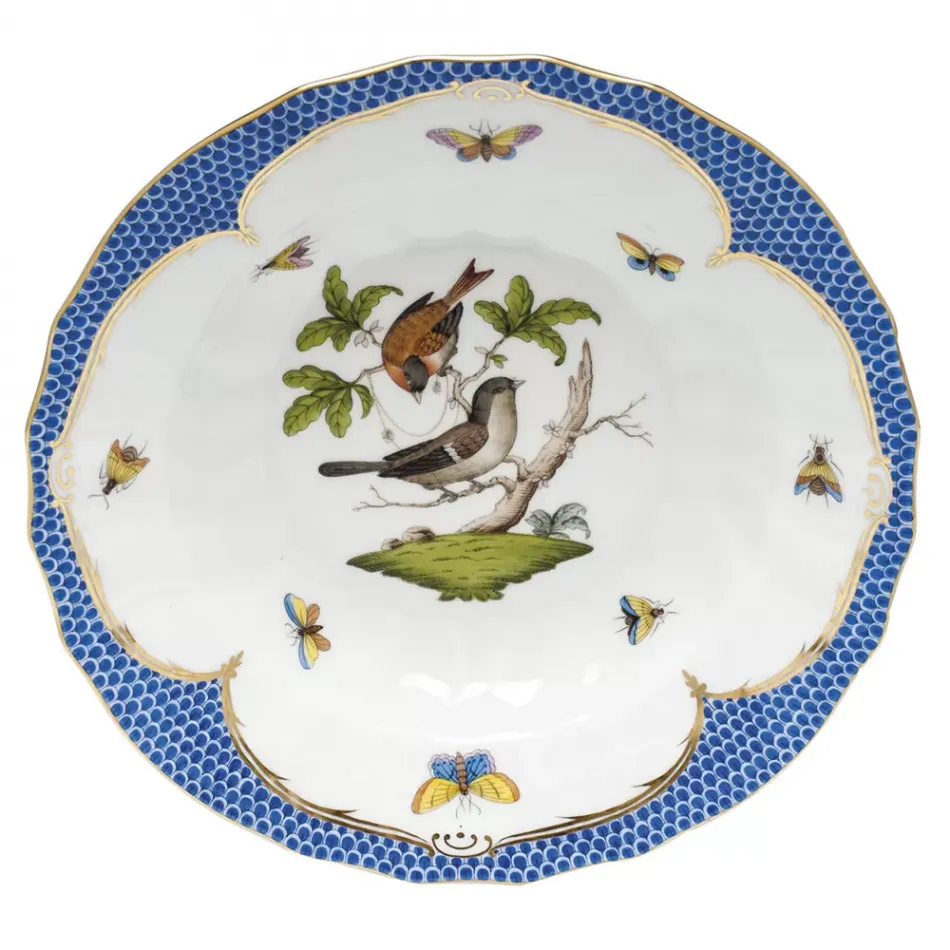 Rothschild Bird Motif 04 Multicolor Rim Soup 9.5 in D