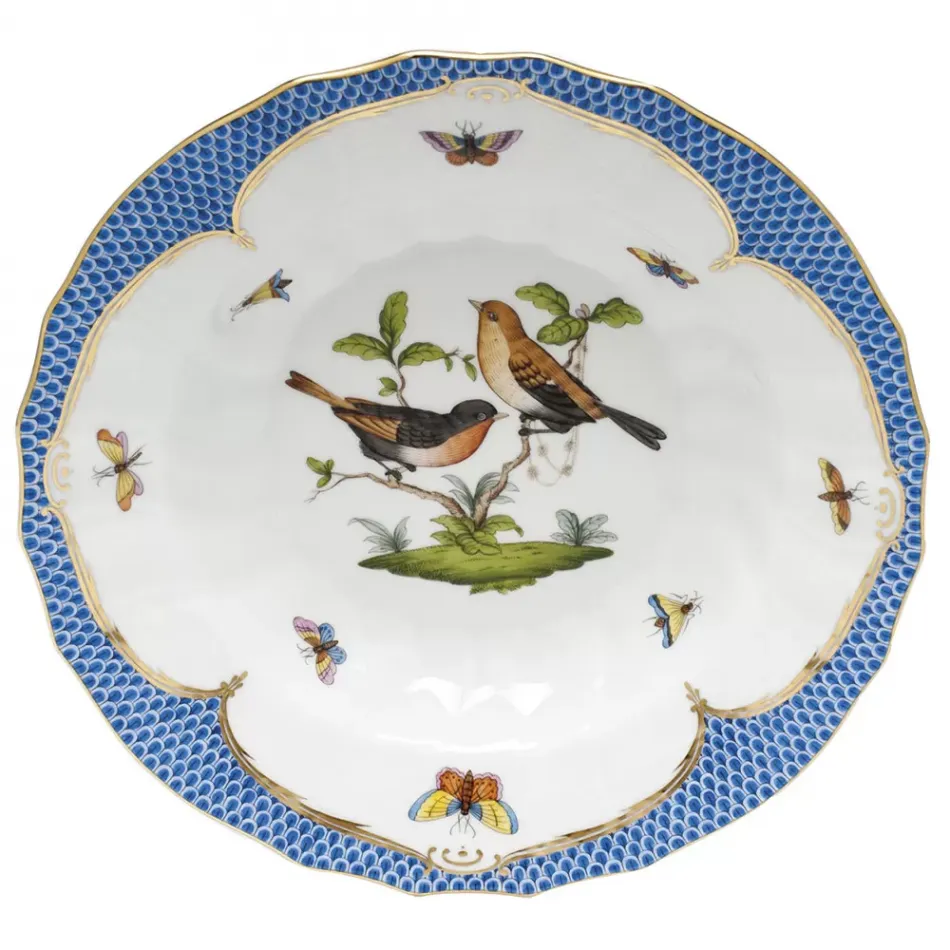 Rothschild Bird Motif 09 Multicolor Rim Soup 9.5 in D