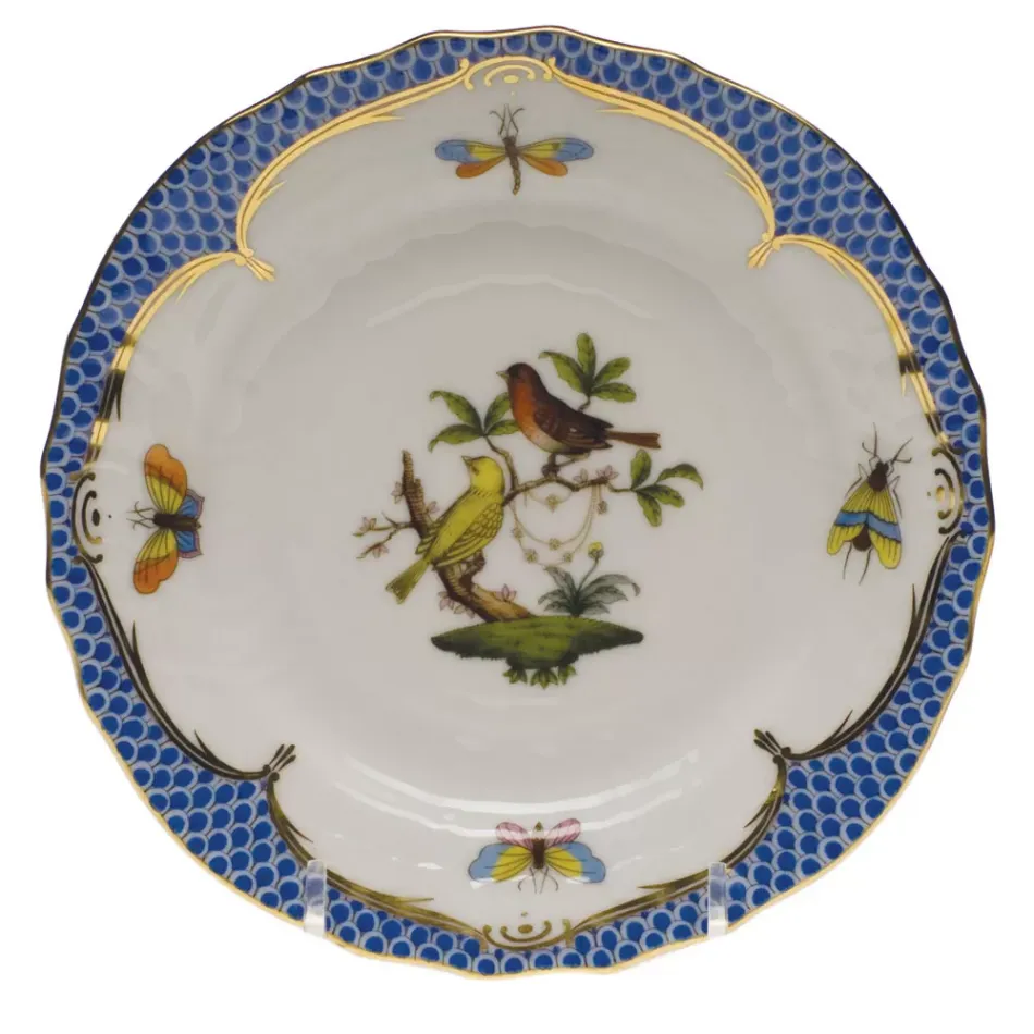 Rothschild Bird Motif 06 Multicolor Bread And Butter Plate 6 in D