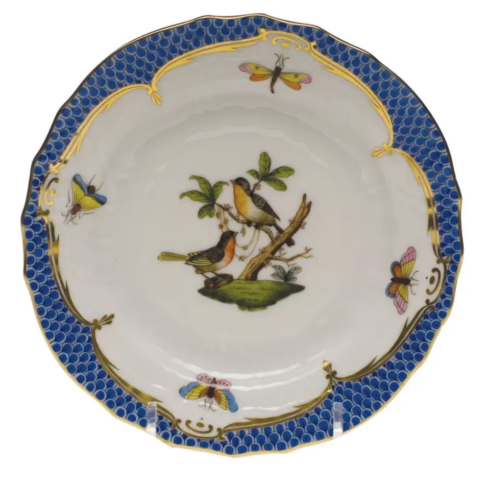 Rothschild Bird Motif 08 Multicolor Bread And Butter Plate 6 in D