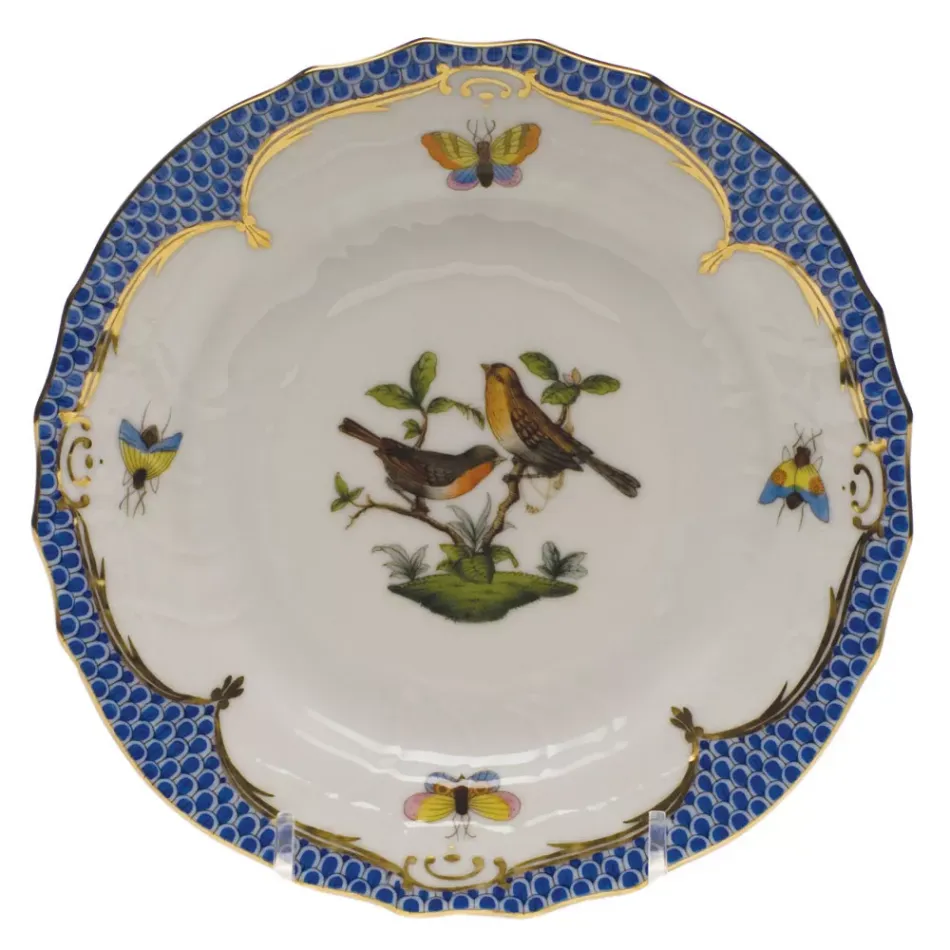 Rothschild Bird Motif 09 Multicolor Bread And Butter Plate 6 in D