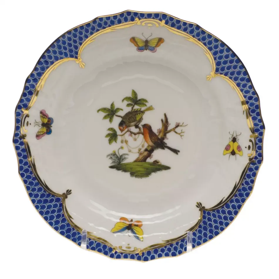 Rothschild Bird Motif 10 Multicolor Bread And Butter Plate 6 in D