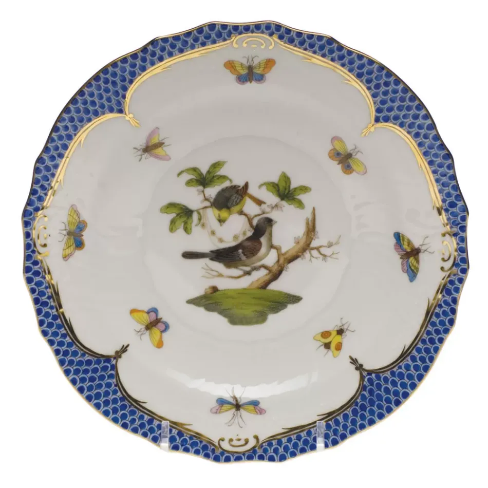 Rothschild Bird Motif 01 Multicolor Salad Plate 7.5 in D