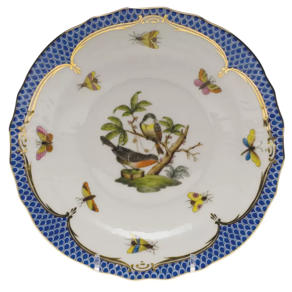 Rothschild Bird Motif 02 Multicolor Salad Plate 7.5 in D