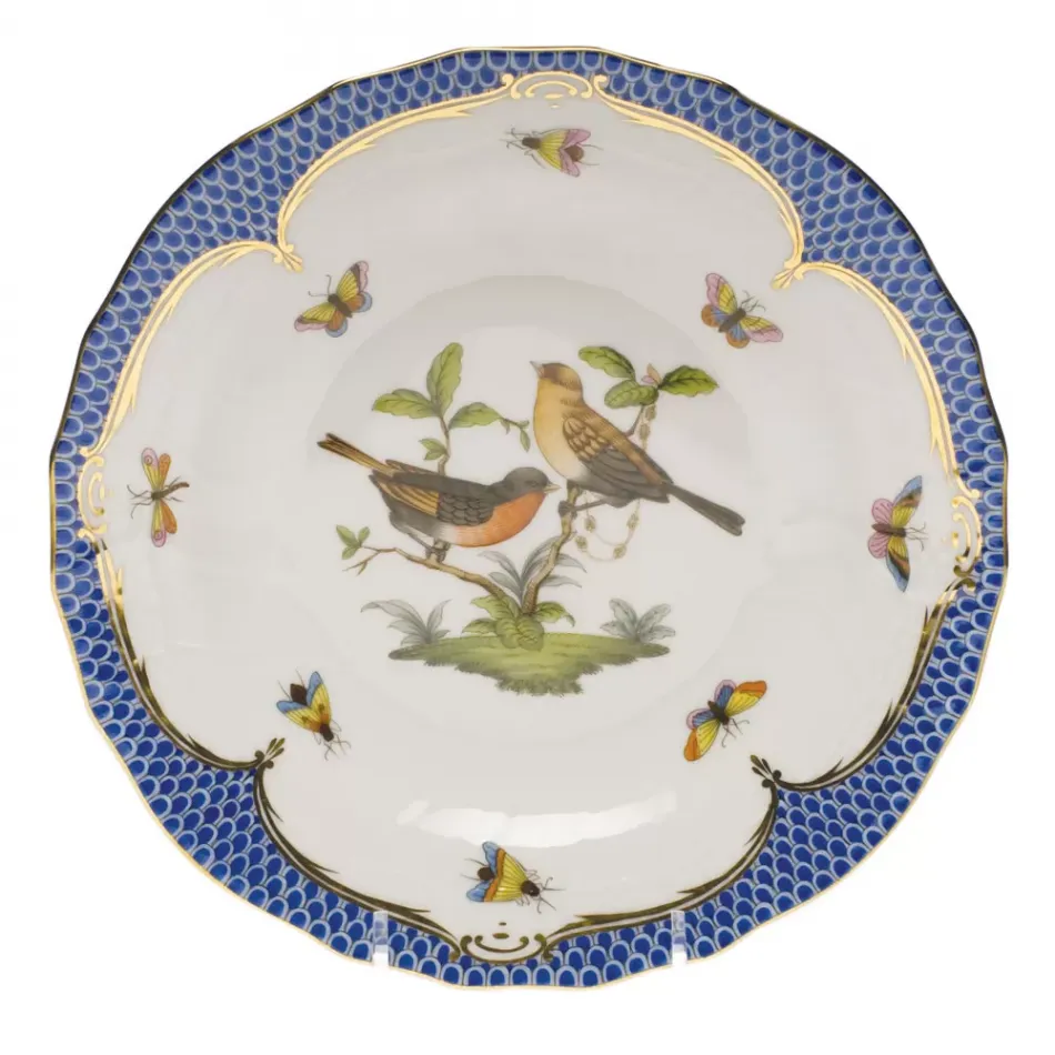 Rothschild Bird Motif 09 Multicolor Dessert Plate 8.25 in D