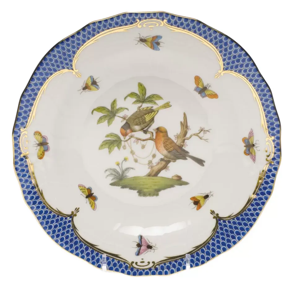 Rothschild Bird Motif 10 Multicolor Dessert Plate 8.25 in D